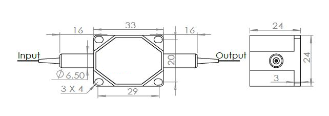 532~980nm 保偏TGG隔离器