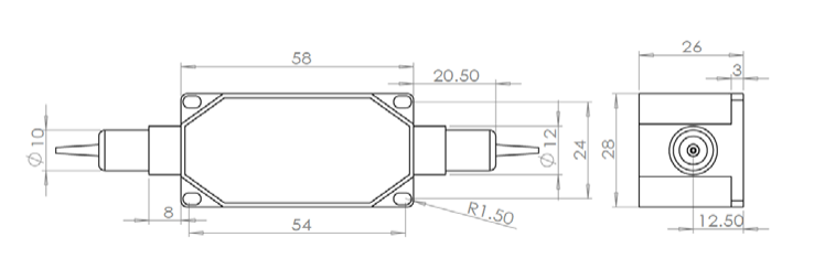 1030~2000nm 高功率保偏光纤隔离器